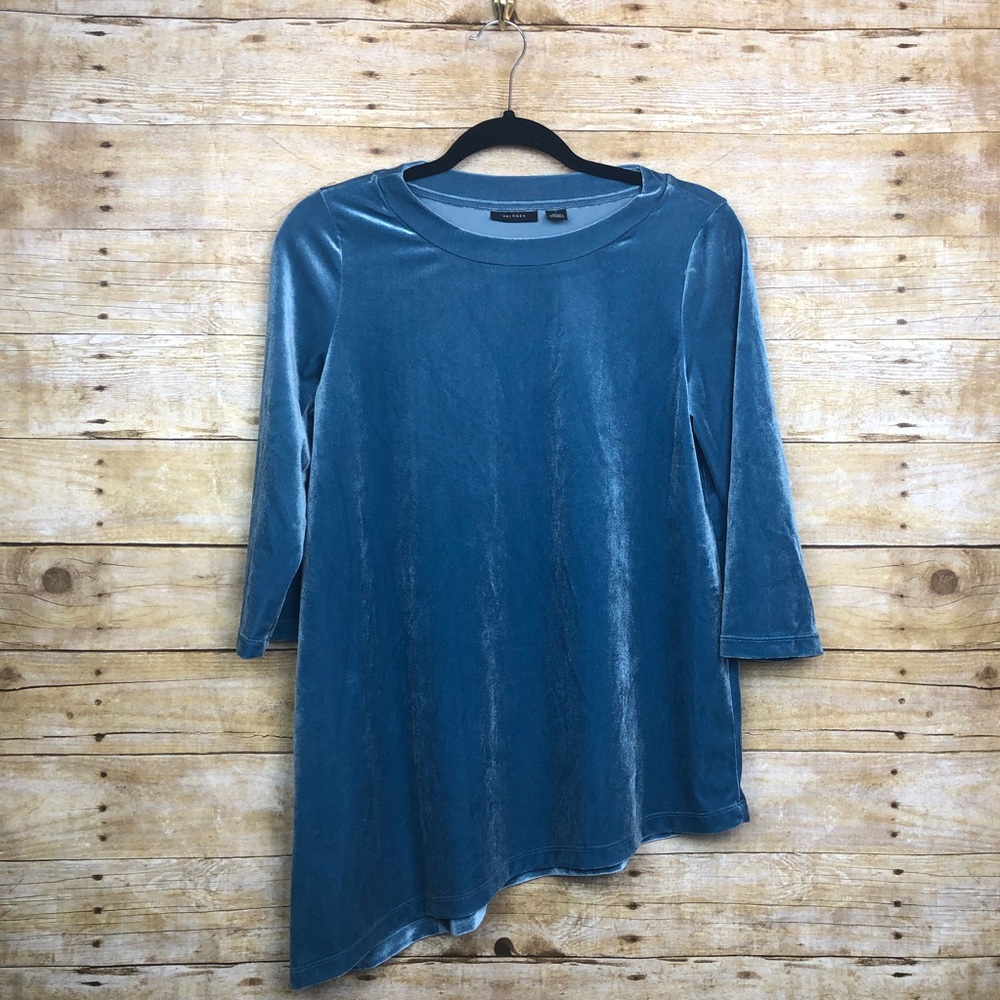 🛍 Halogen Velour asymmetrical Shirt